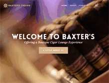 Tablet Screenshot of baxterscigars.com